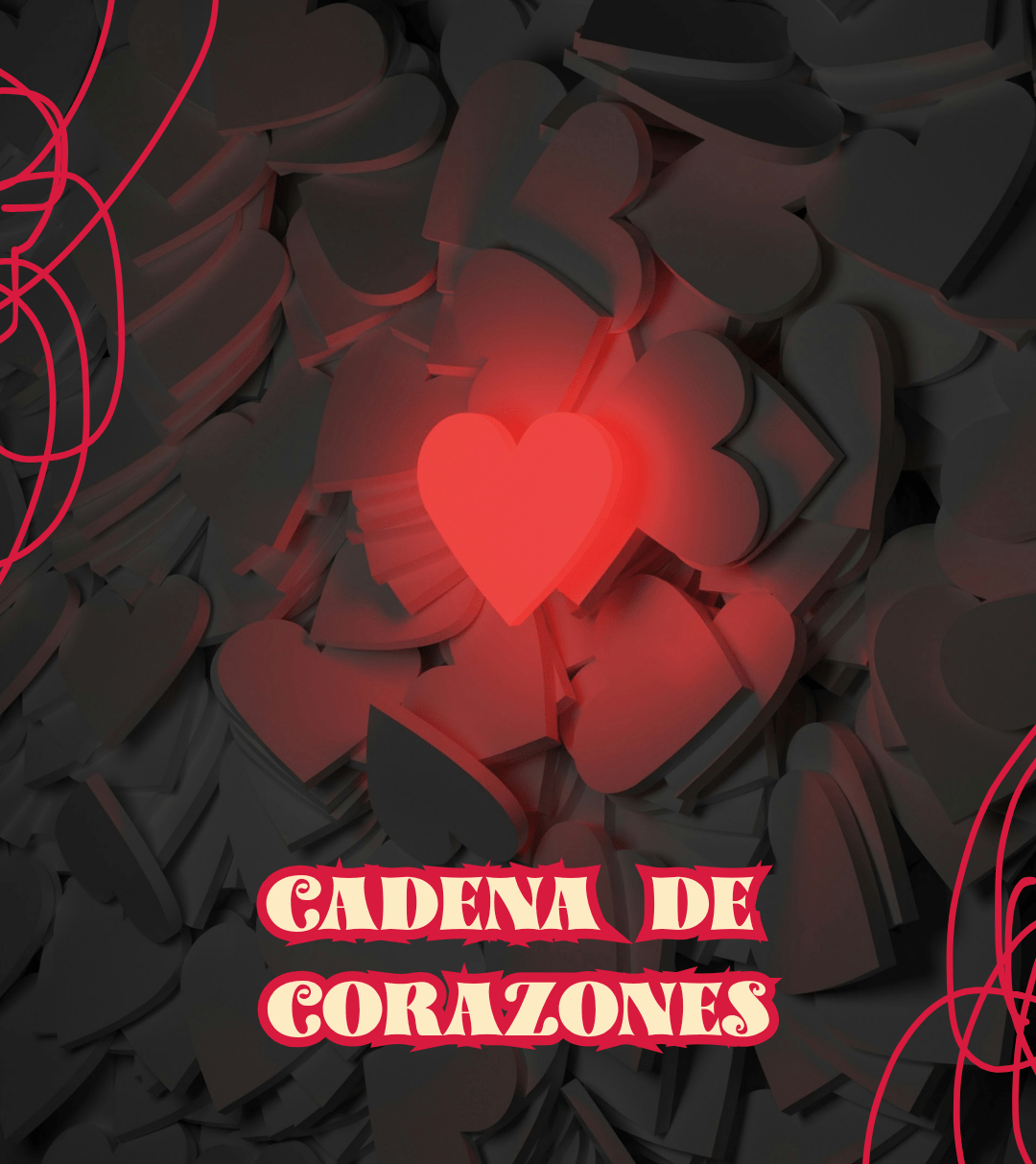 Cadena de corazones